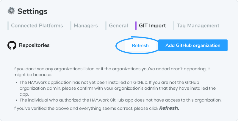 Update permissions in HAY